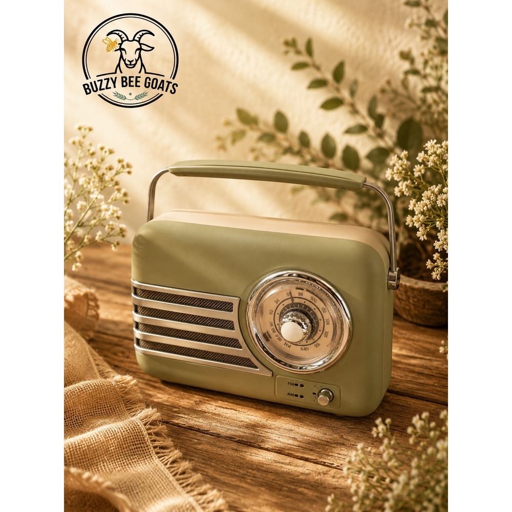RETRO BLUETOOTH RADIO MADISON FREESOUND VR400GR FM AM VINTAGE LOOK AUDIO